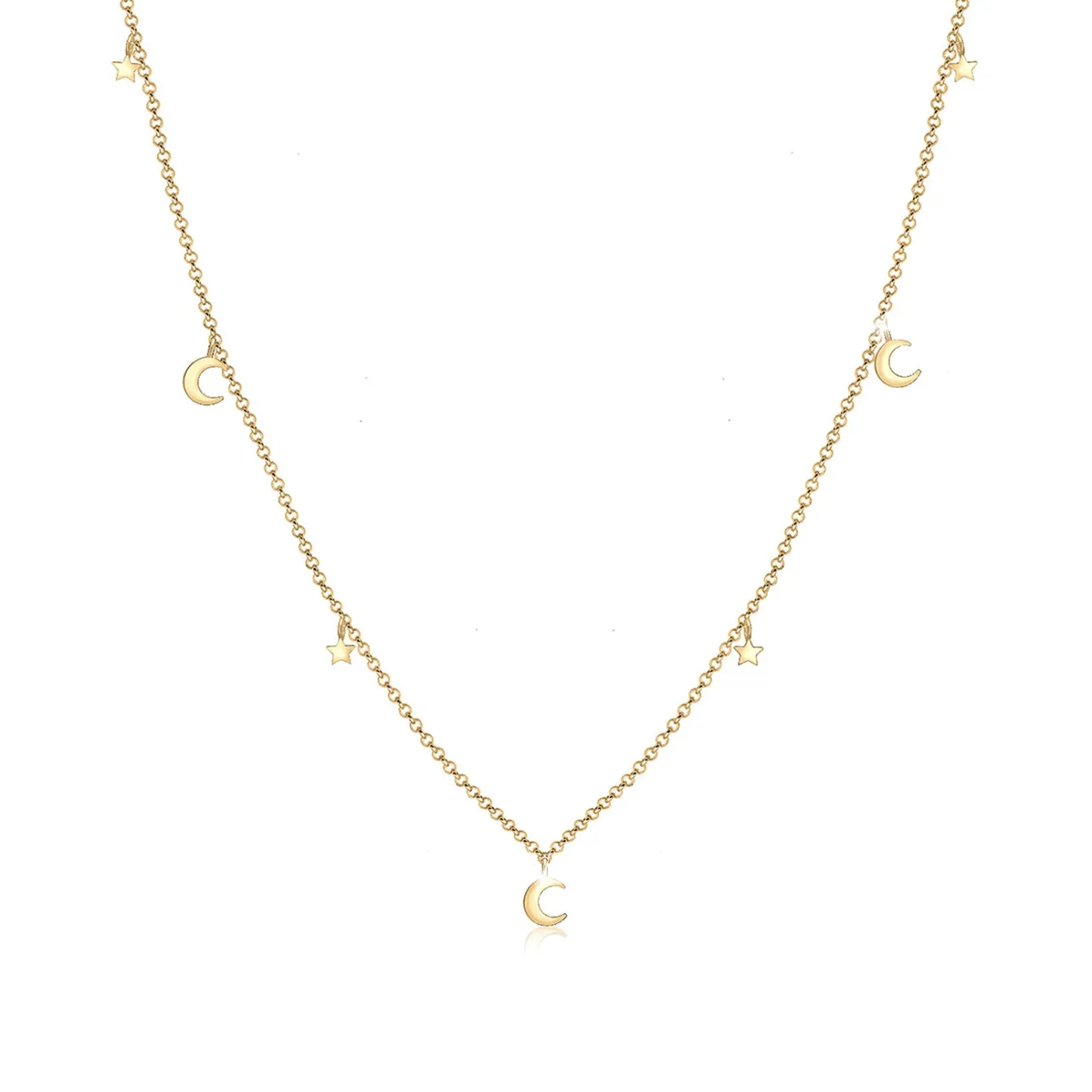 Elli "Halskette Mond Stern< Symbol-schmuck|Halsketten