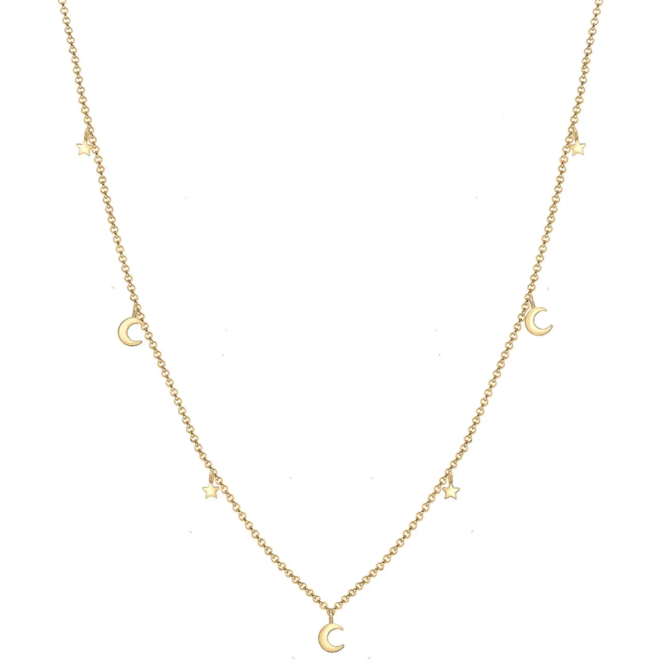 Elli "Halskette Mond Stern< Symbol-schmuck|Halsketten
