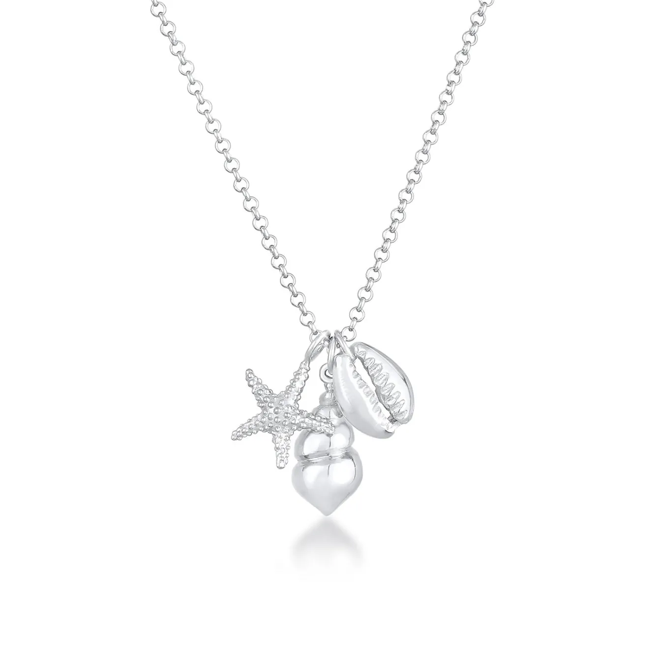 Elli "Halskette Muschel Seestern< Symbol-schmuck|Halsketten