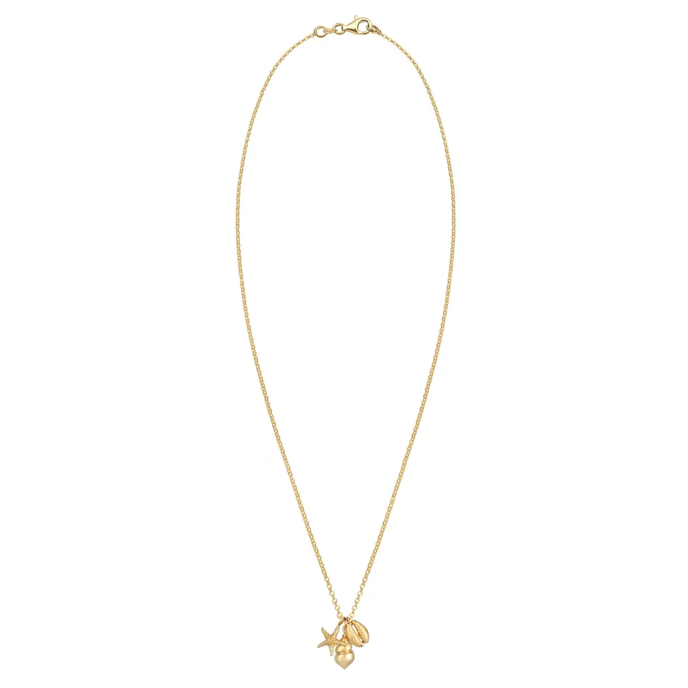Elli "Halskette Muschel Seestern< Symbol-schmuck|Halsketten