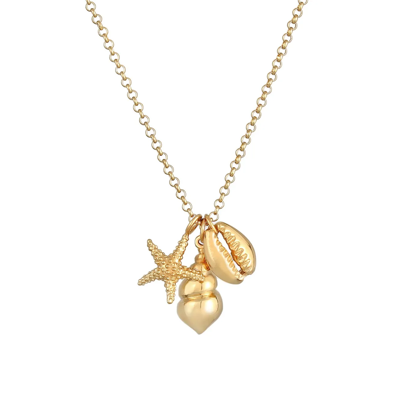 Elli "Halskette Muschel Seestern< Symbol-schmuck|Halsketten