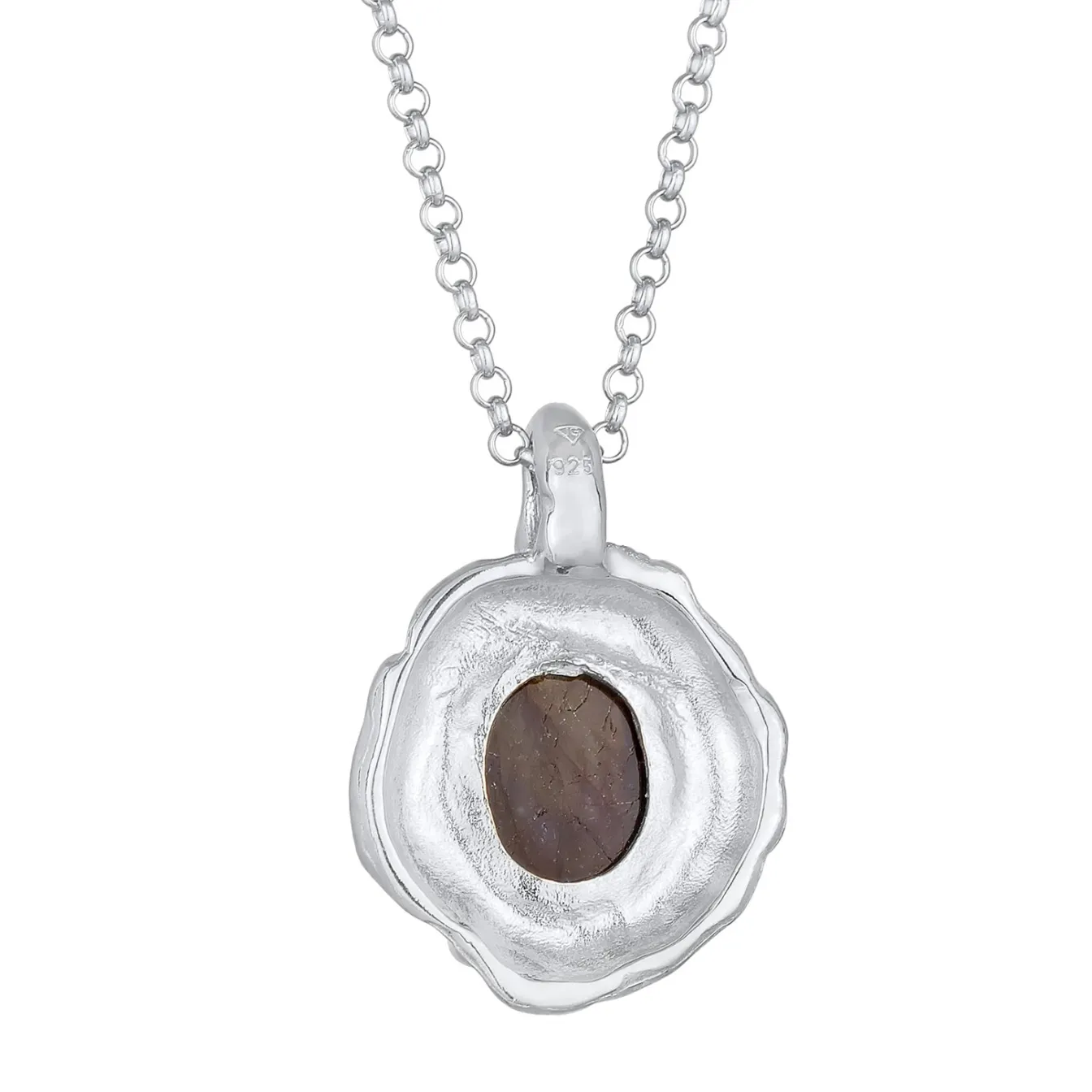 Elli "Halskette Organic Oval | Labradorit (Grau)< Letzte Chance|Halsketten