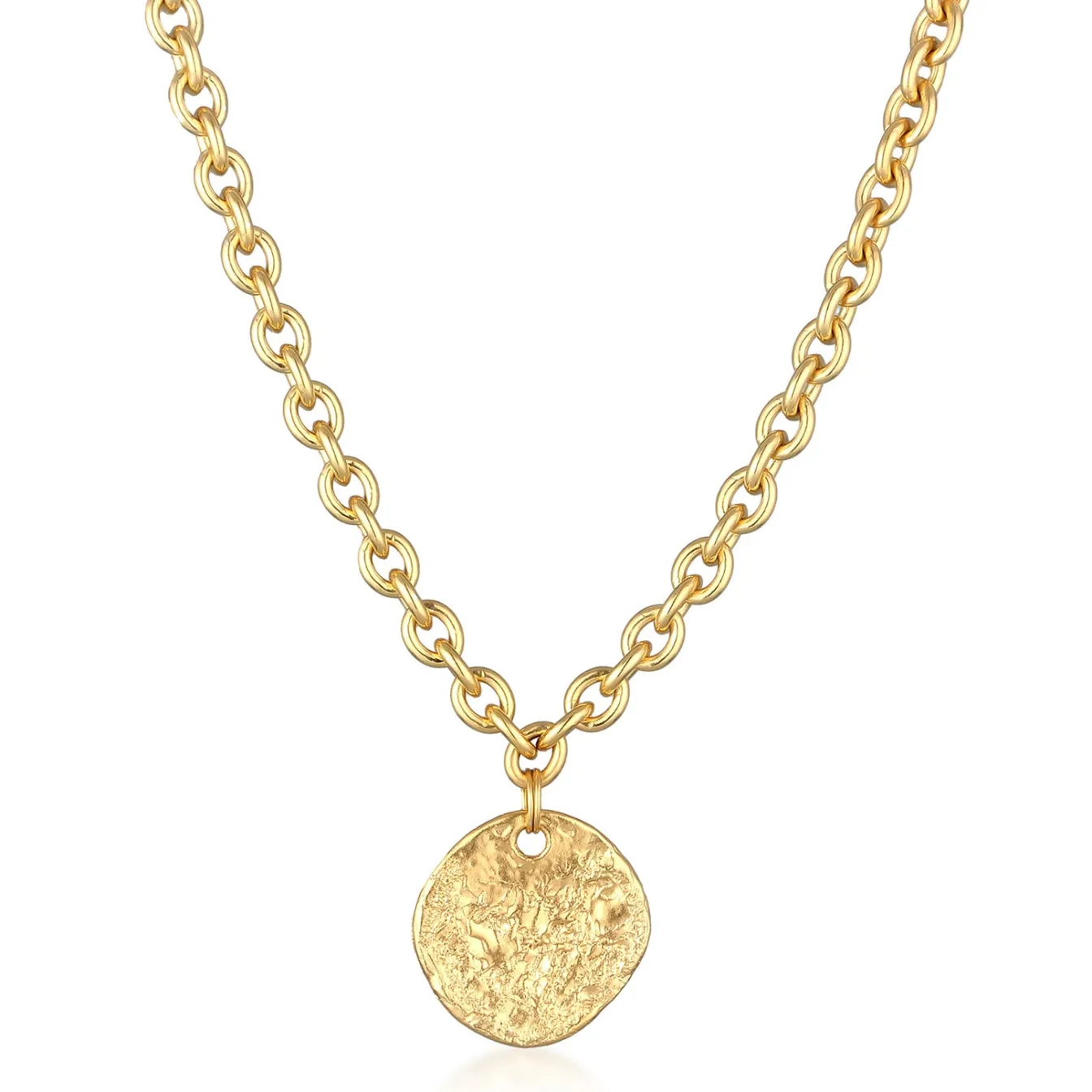 Elli "Halskette Ornament Anhänger< Vergoldet|Symbol-schmuck