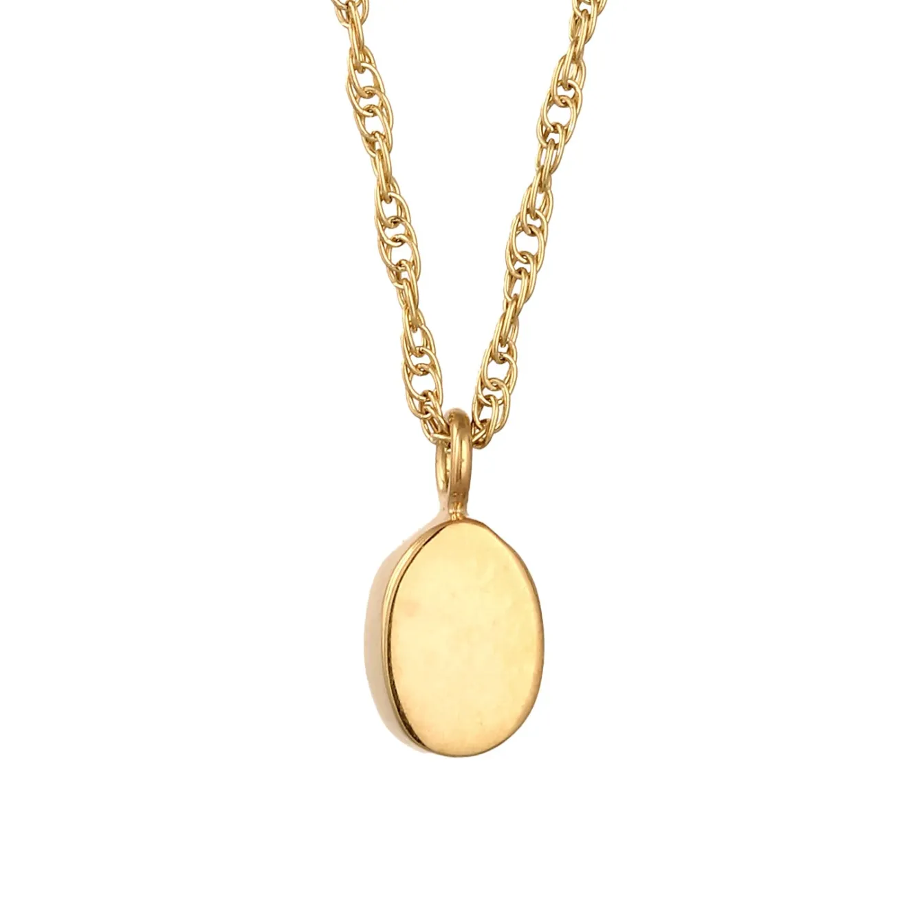 Elli "Halskette Oval | Glas Kristalle (Rosa)< Vergoldet|Halsketten