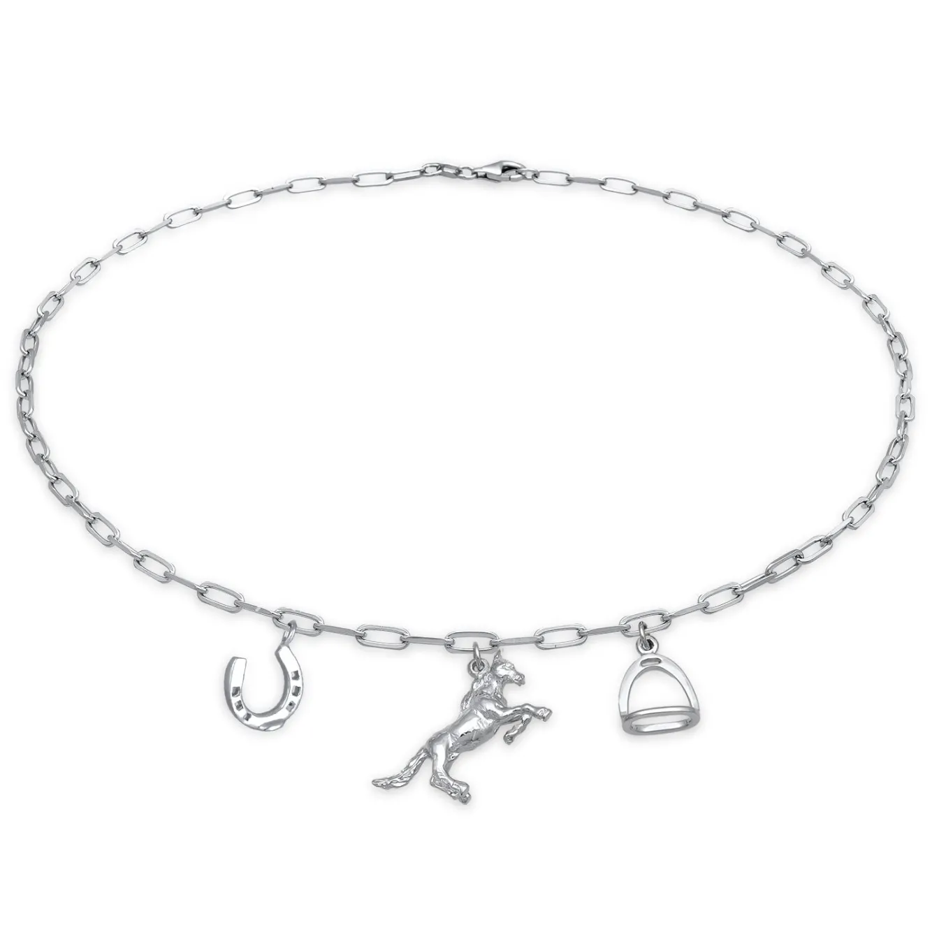 Elli "Halskette Pferd Hufeisen Anhänger< Vergoldet|Symbol-schmuck
