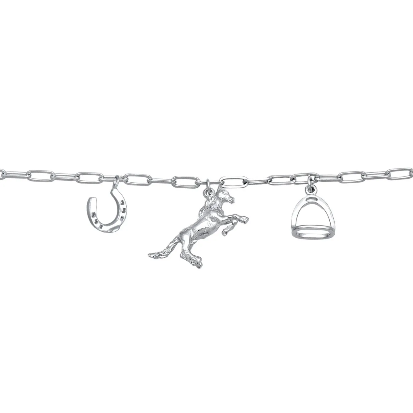 Elli "Halskette Pferd Hufeisen Anhänger< Vergoldet|Symbol-schmuck