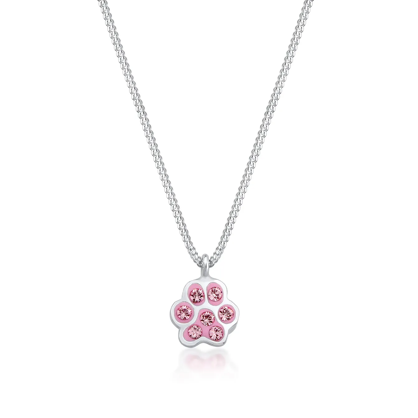 Elli "Halskette Pfote | Kristall (Rosa)<Kinder Kinderschmuck