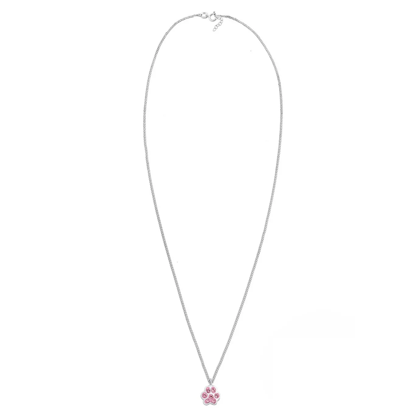 Elli "Halskette Pfote | Kristall (Rosa)<Kinder Kinderschmuck