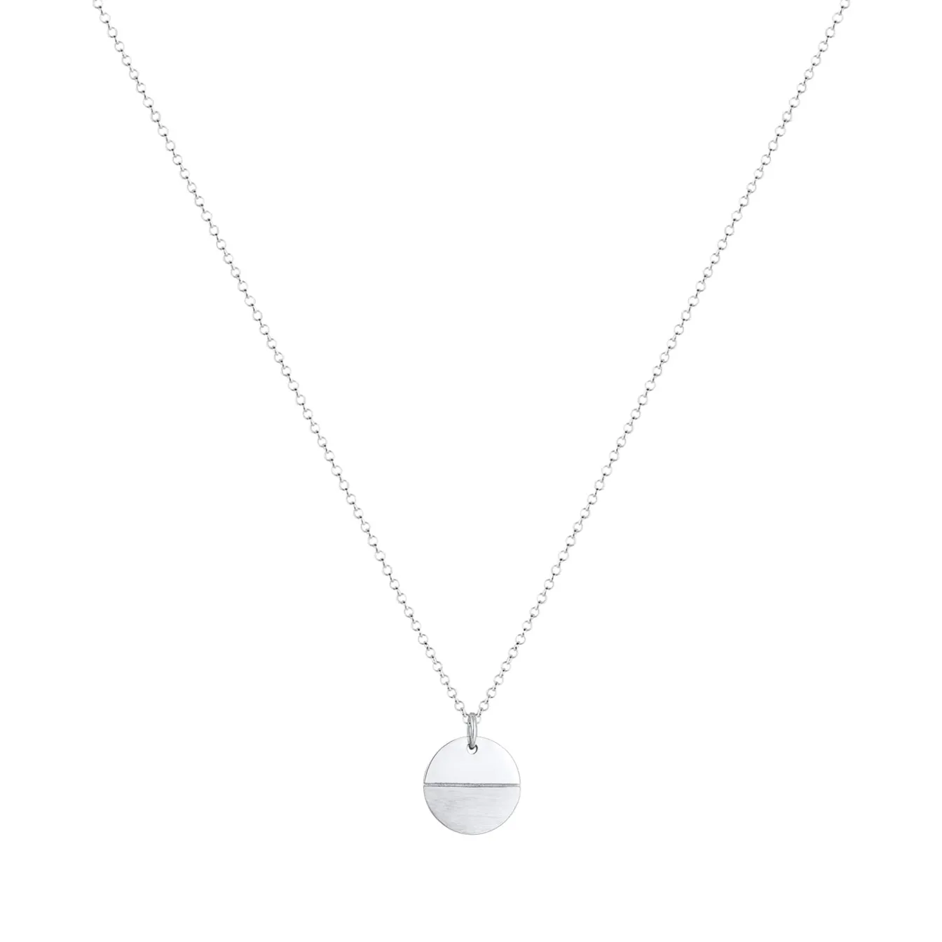 Elli "Halskette Plättchen< Halsketten|Silber
