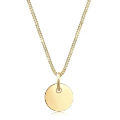 Elli "Halskette Plättchen< Roségold|Halsketten