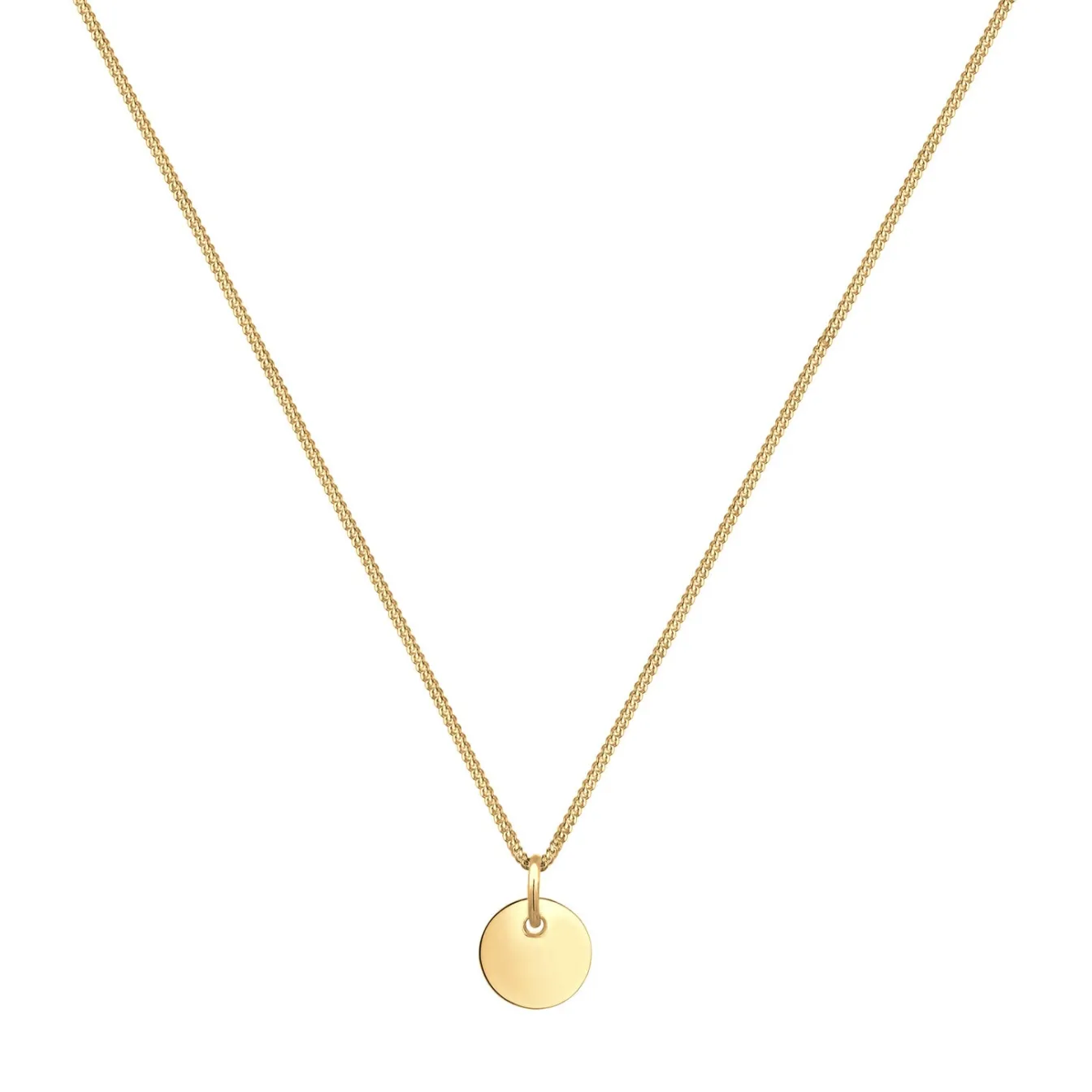 Elli "Halskette Plättchen< Roségold|Halsketten