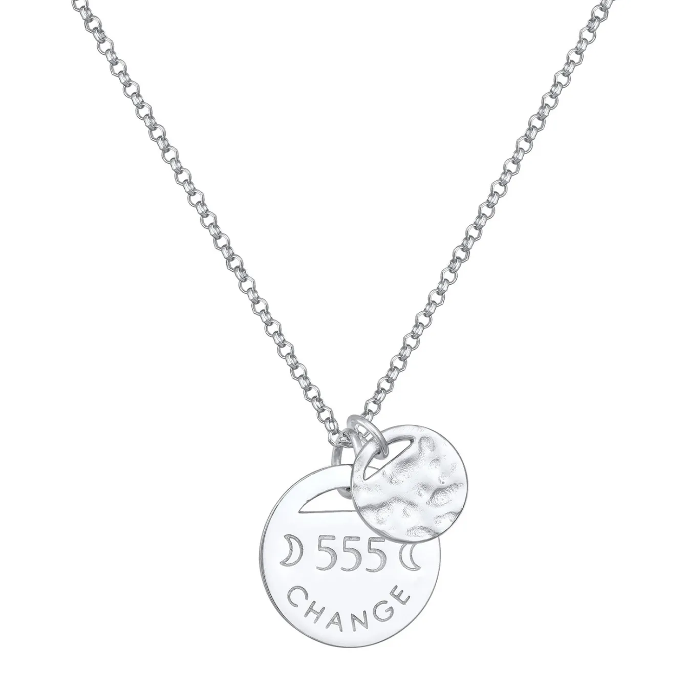Elli "Halskette Plättchen 555 Change< Symbol-schmuck|Letzte Chance