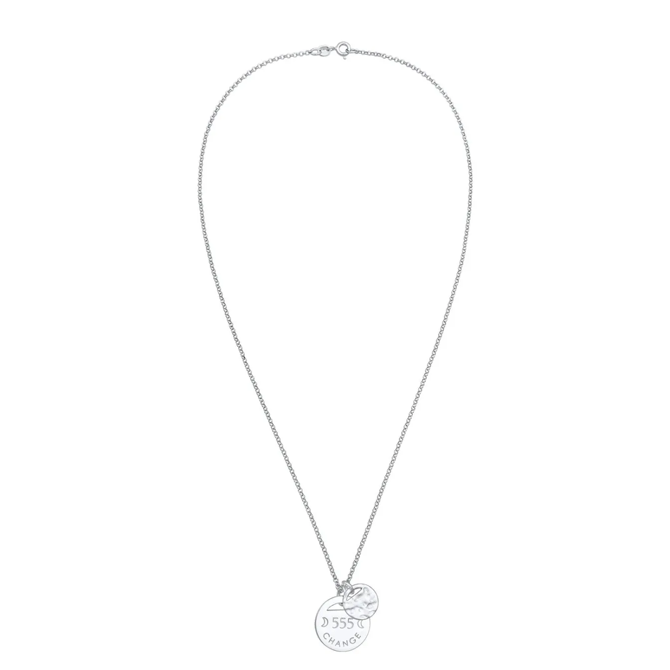 Elli "Halskette Plättchen 555 Change< Symbol-schmuck|Letzte Chance