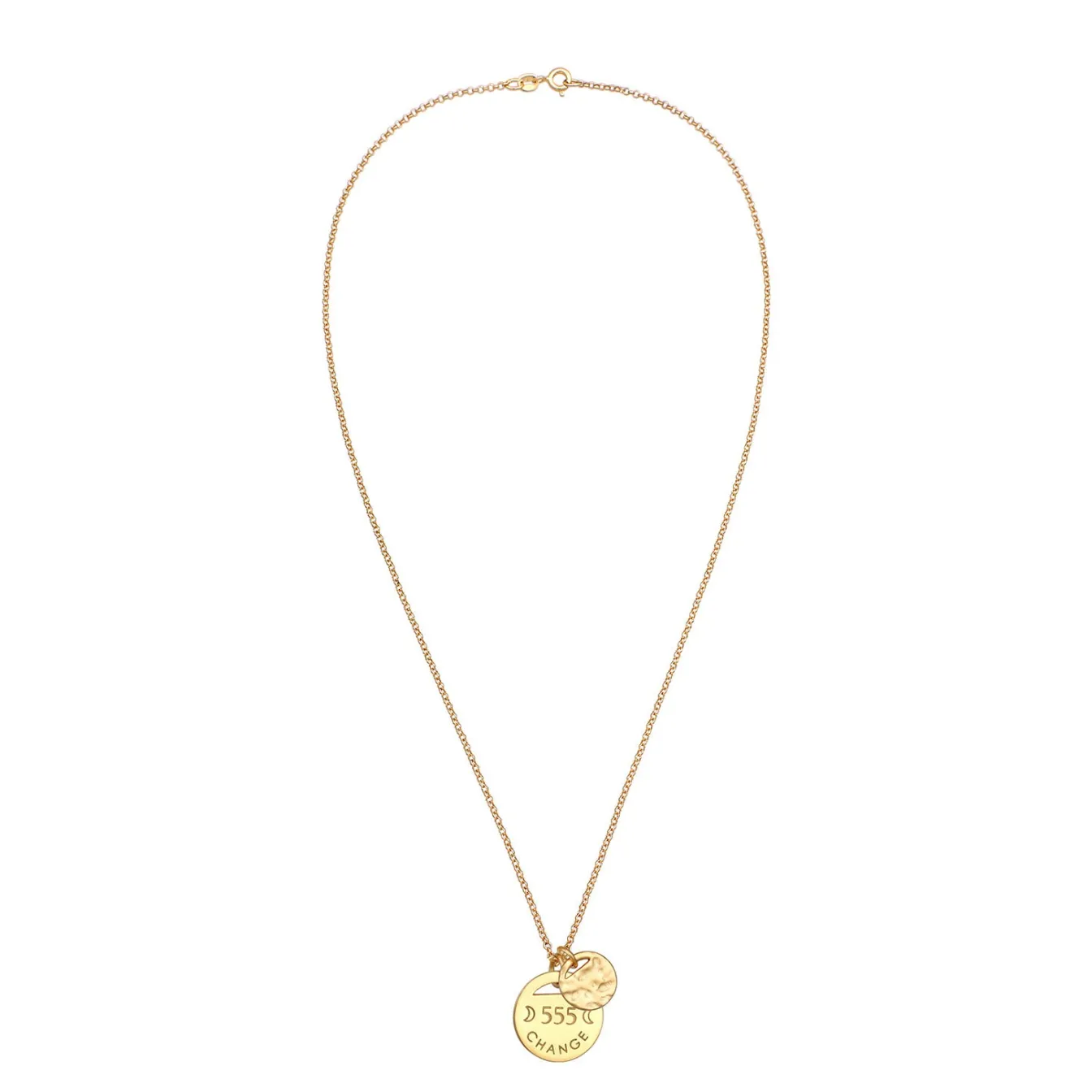 Elli "Halskette Plättchen 555 Change< Symbol-schmuck|Letzte Chance