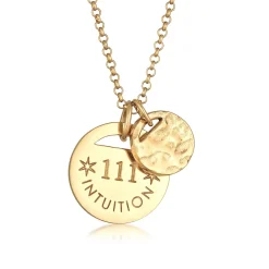 Elli "Halskette Plättchen 111 Intuition< Halsketten|Silber