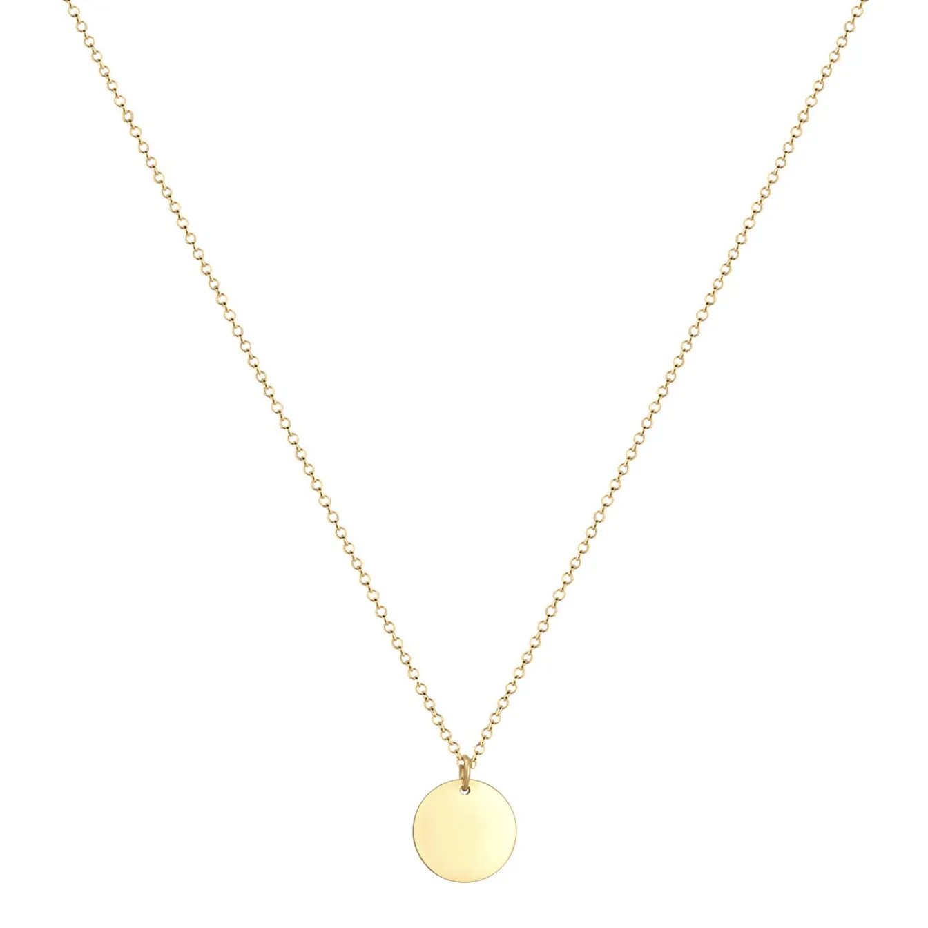 Elli "Halskette Plättchen Basic< Halsketten|Silber