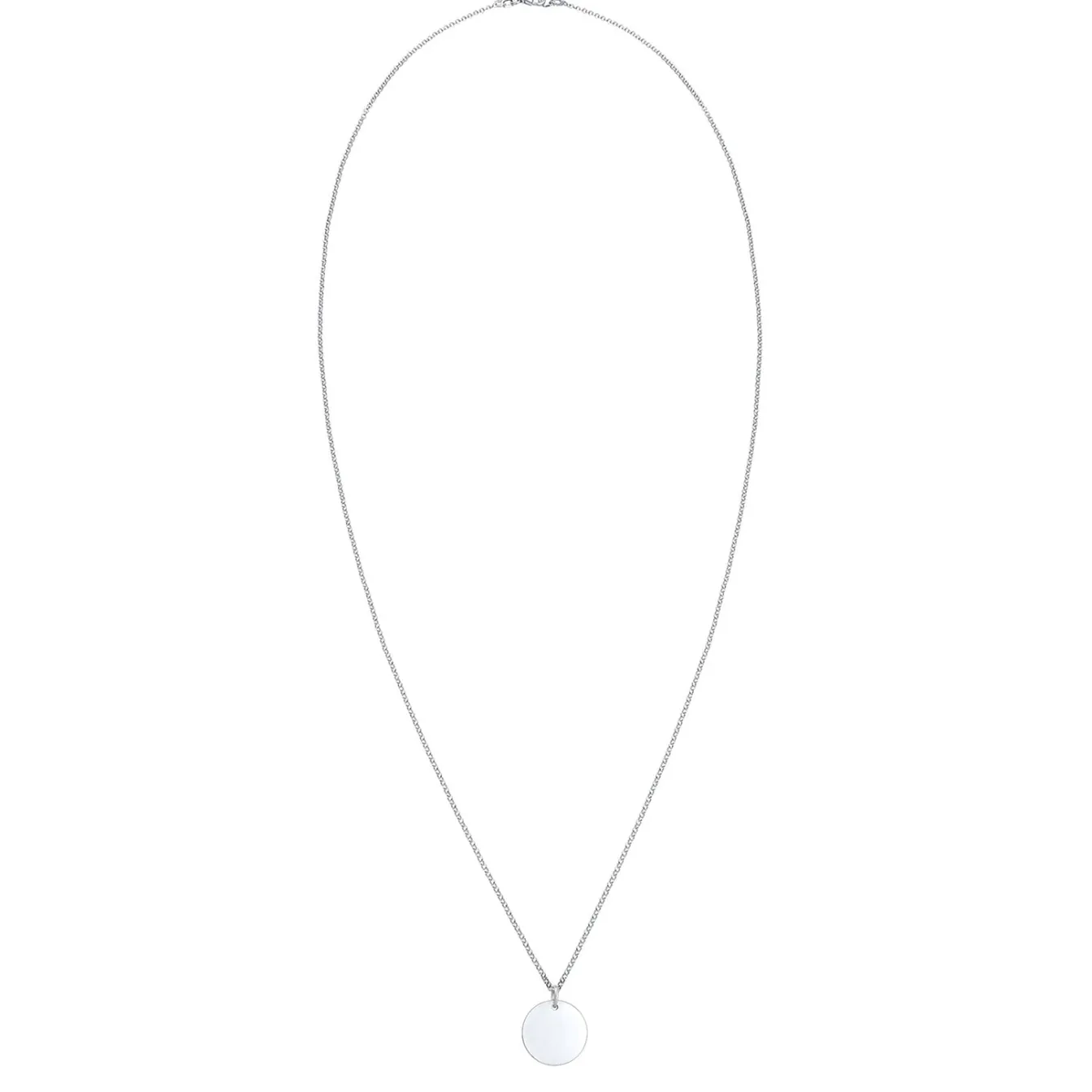 Elli "Halskette Plättchen Basic< Halsketten|Silber