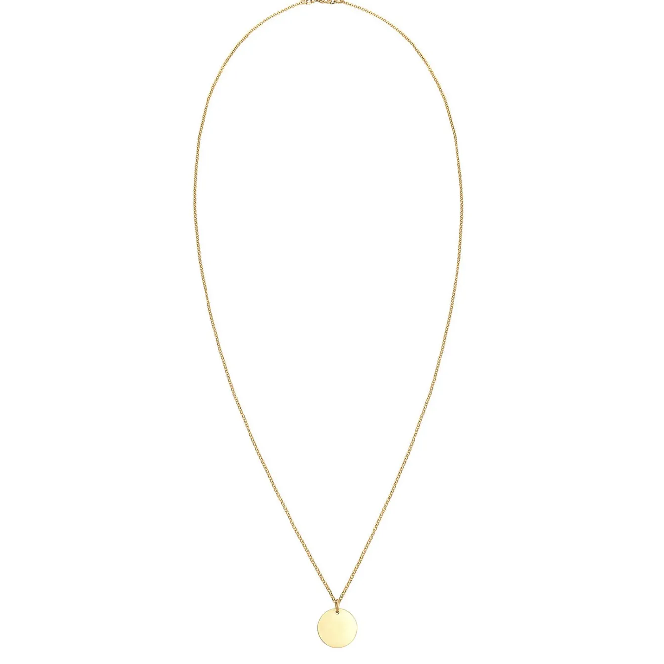 Elli "Halskette Plättchen Basic< Halsketten|Silber