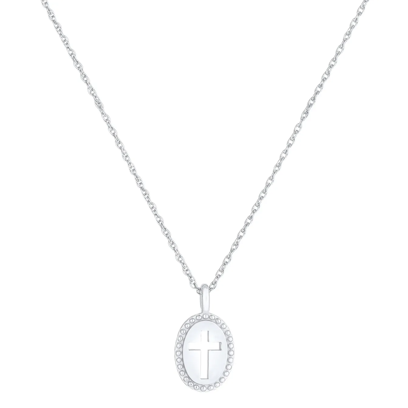 Elli "Halskette Plättchen Kreuz< Symbol-schmuck|Halsketten