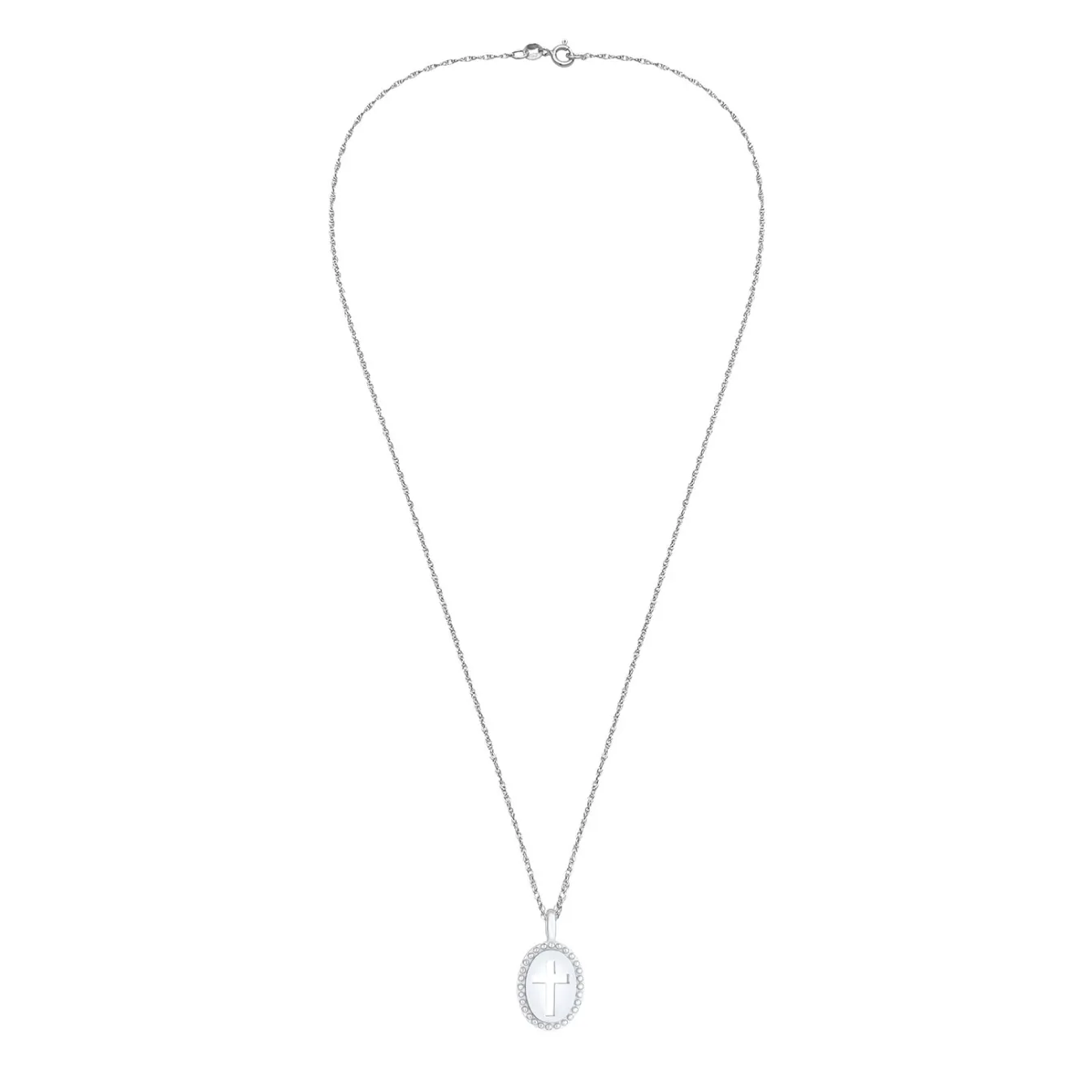 Elli "Halskette Plättchen Kreuz< Symbol-schmuck|Halsketten