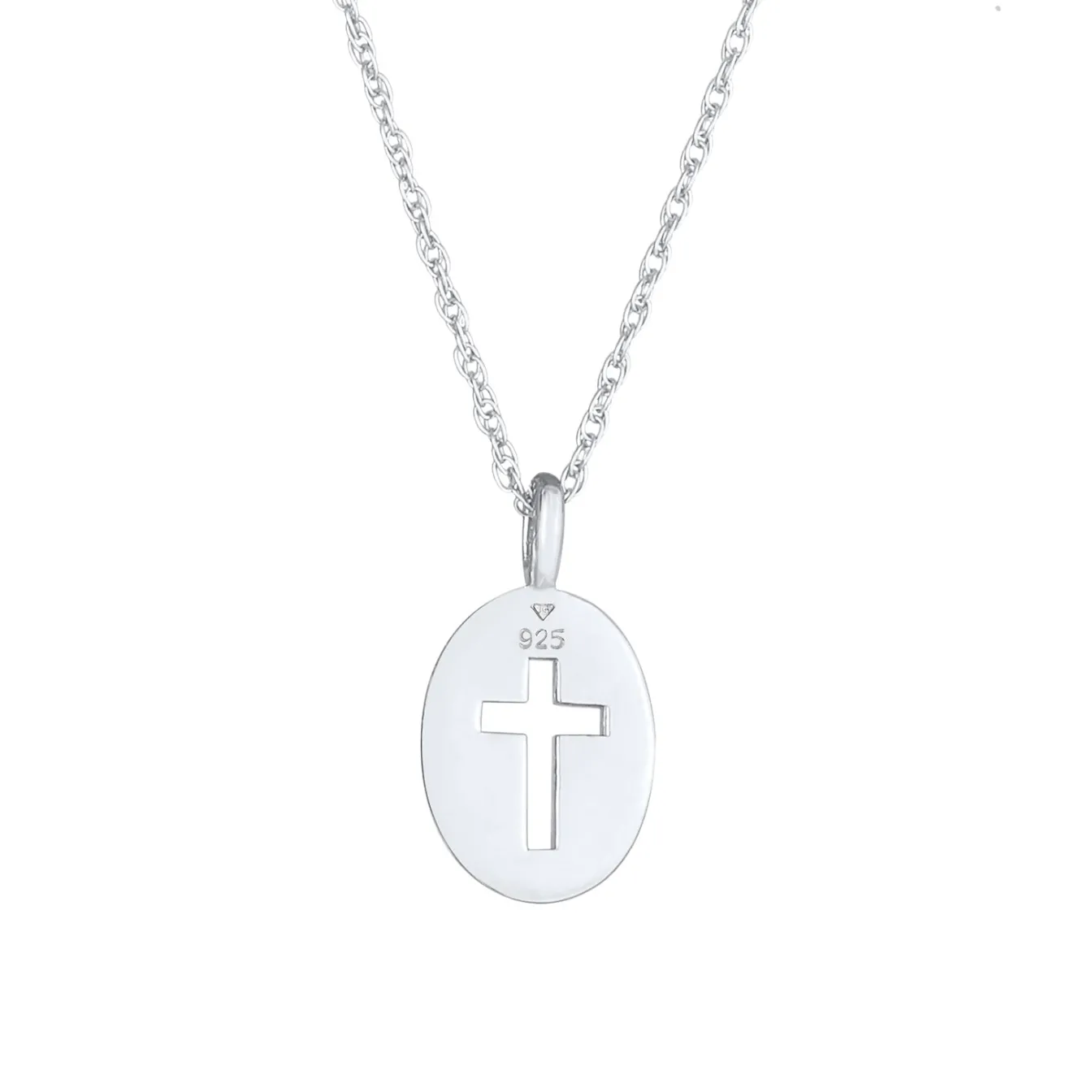 Elli "Halskette Plättchen Kreuz< Symbol-schmuck|Halsketten