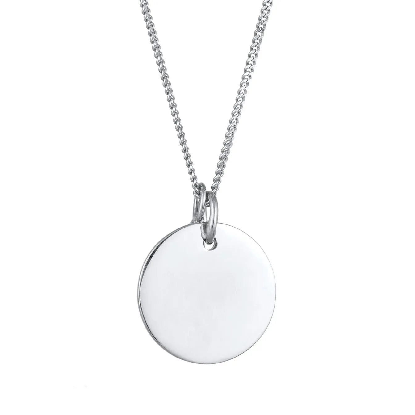 Elli "Halskette Plättchen Kreuz | Zirkonia (Weiß)< Vergoldet|Symbol-schmuck
