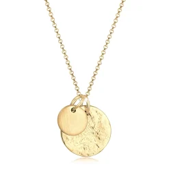 Elli "Halskette Plättchen Organic< Silber|Roségold