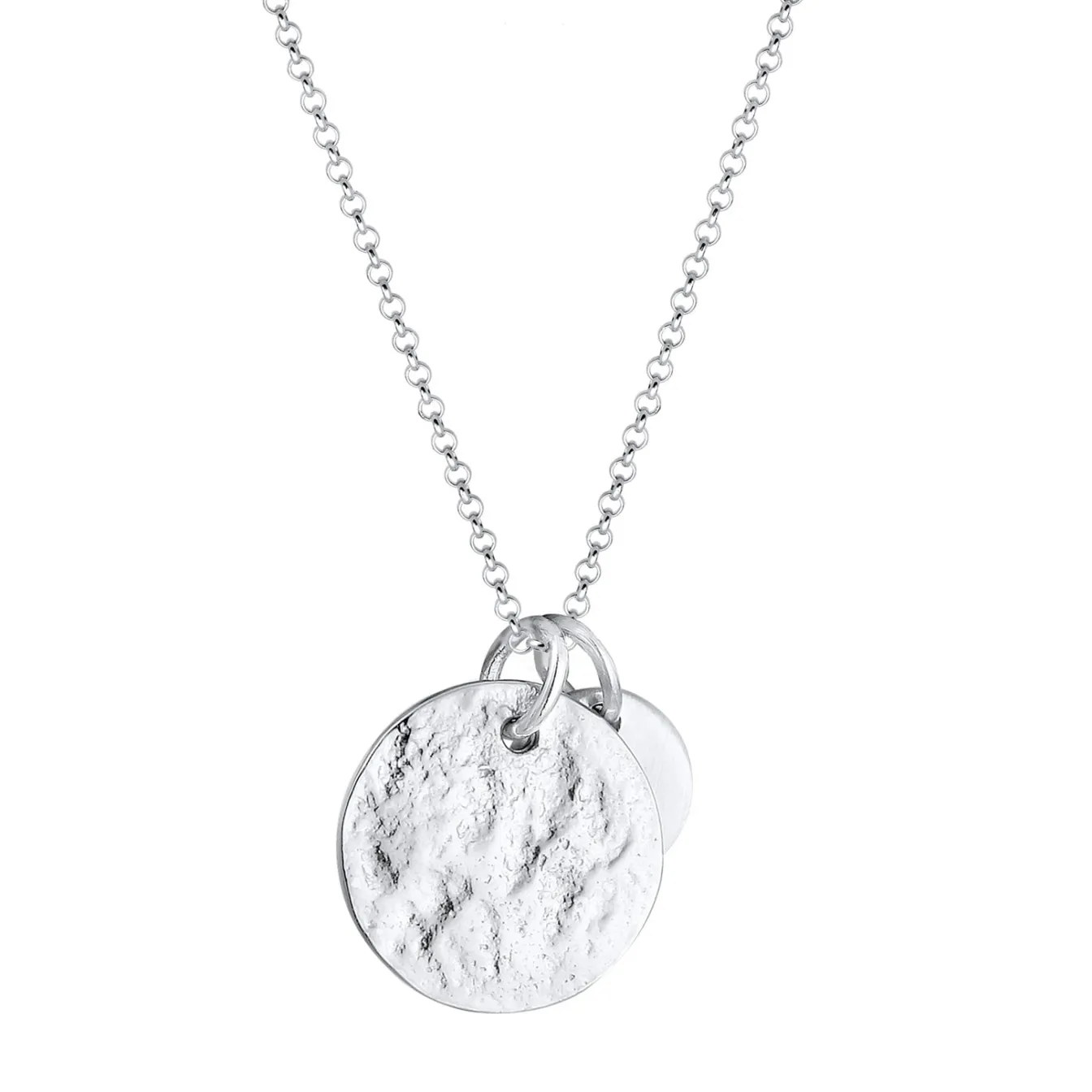 Elli "Halskette Plättchen Organic< Silber|Roségold