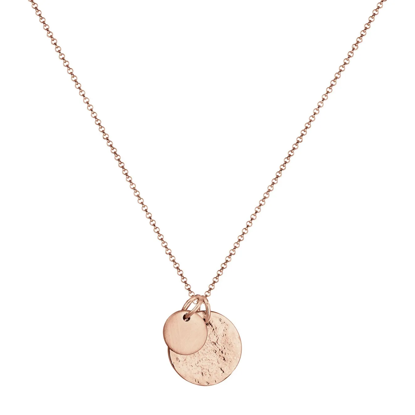 Elli "Halskette Plättchen Organic< Silber|Roségold