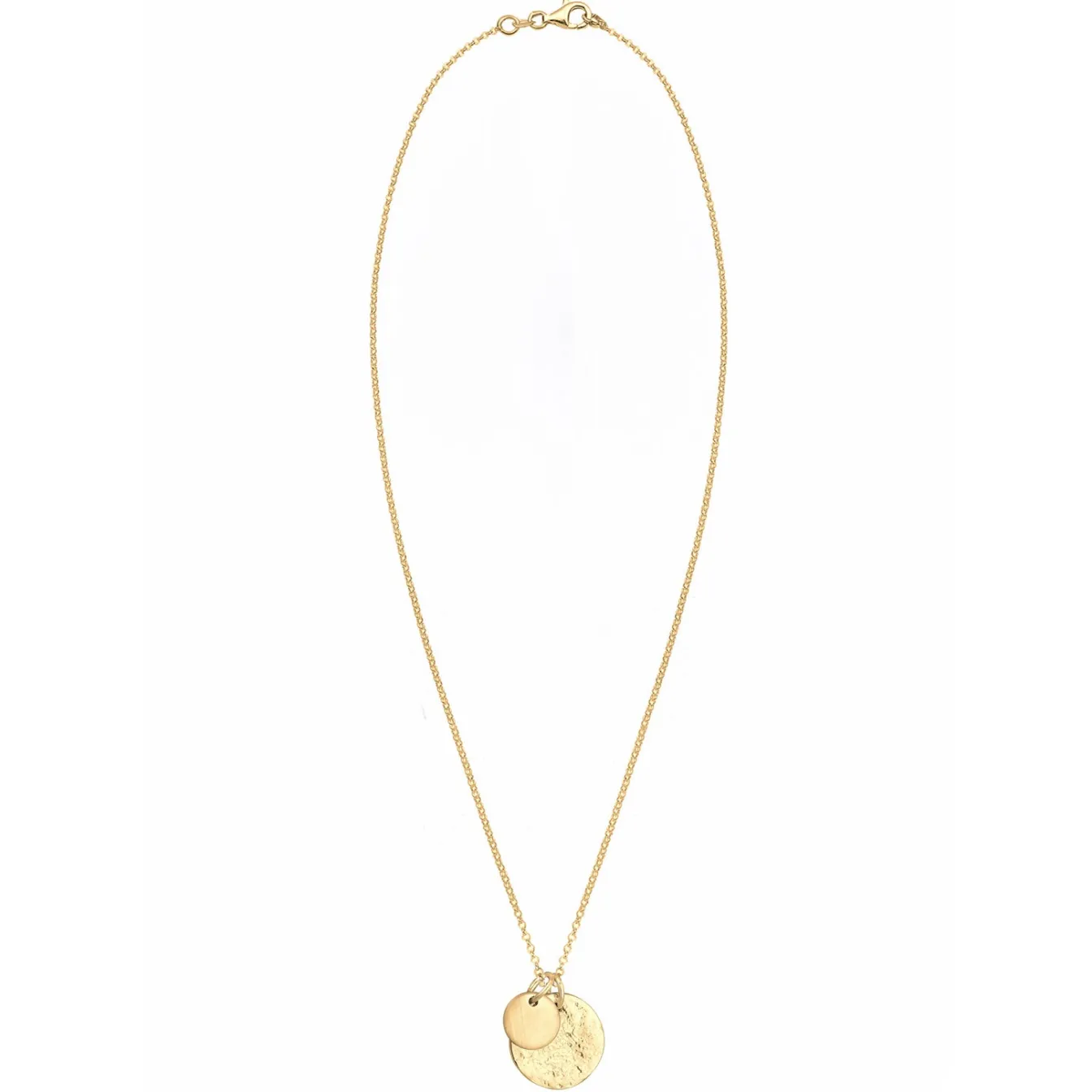 Elli "Halskette Plättchen Organic< Silber|Roségold