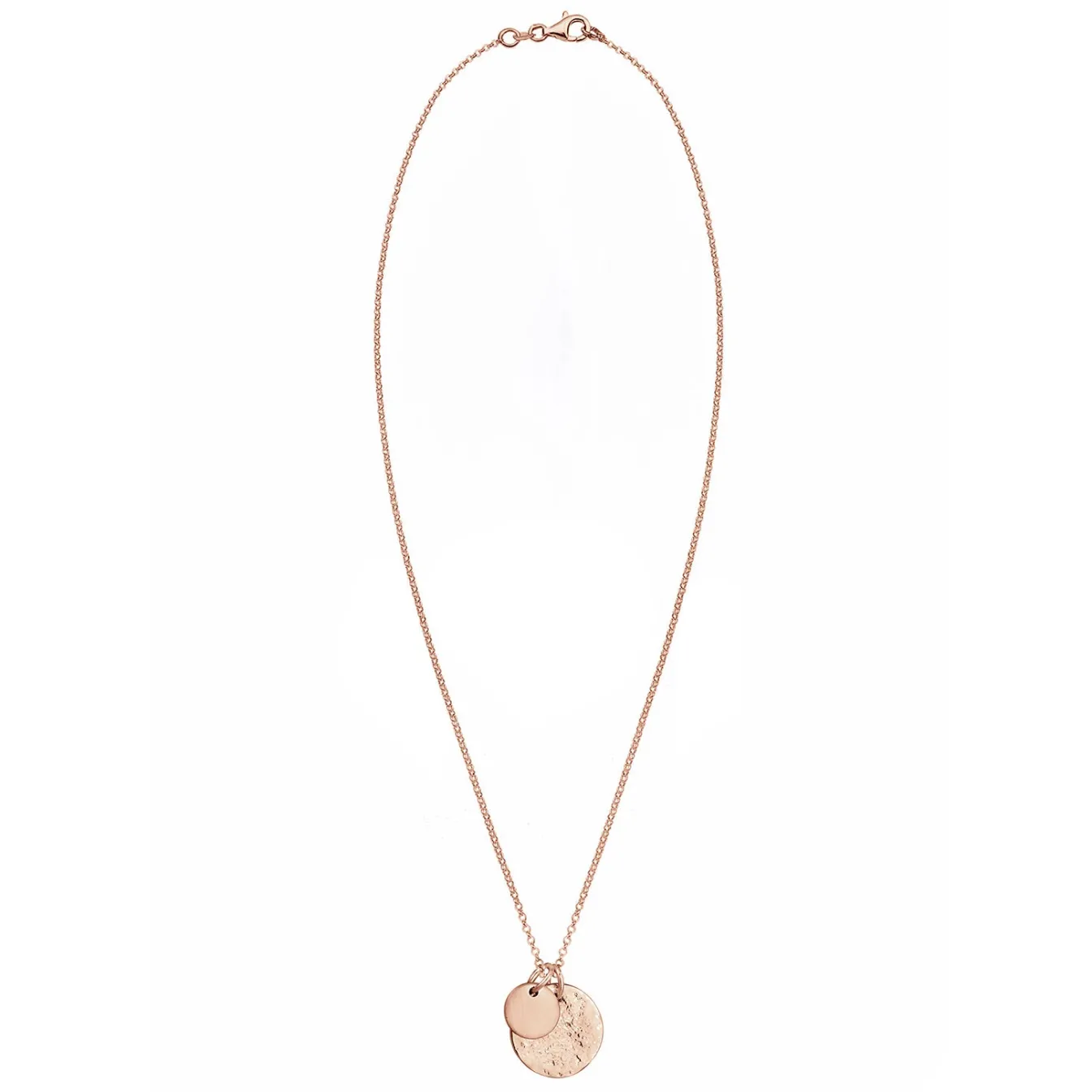Elli "Halskette Plättchen Organic< Silber|Roségold