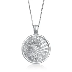 Elli "Halskette Plättchen Welle< Symbol-schmuck|Halsketten