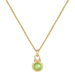 Elli "Halskette Rund | Peridot (Grün)< Halsketten|Edelsteine