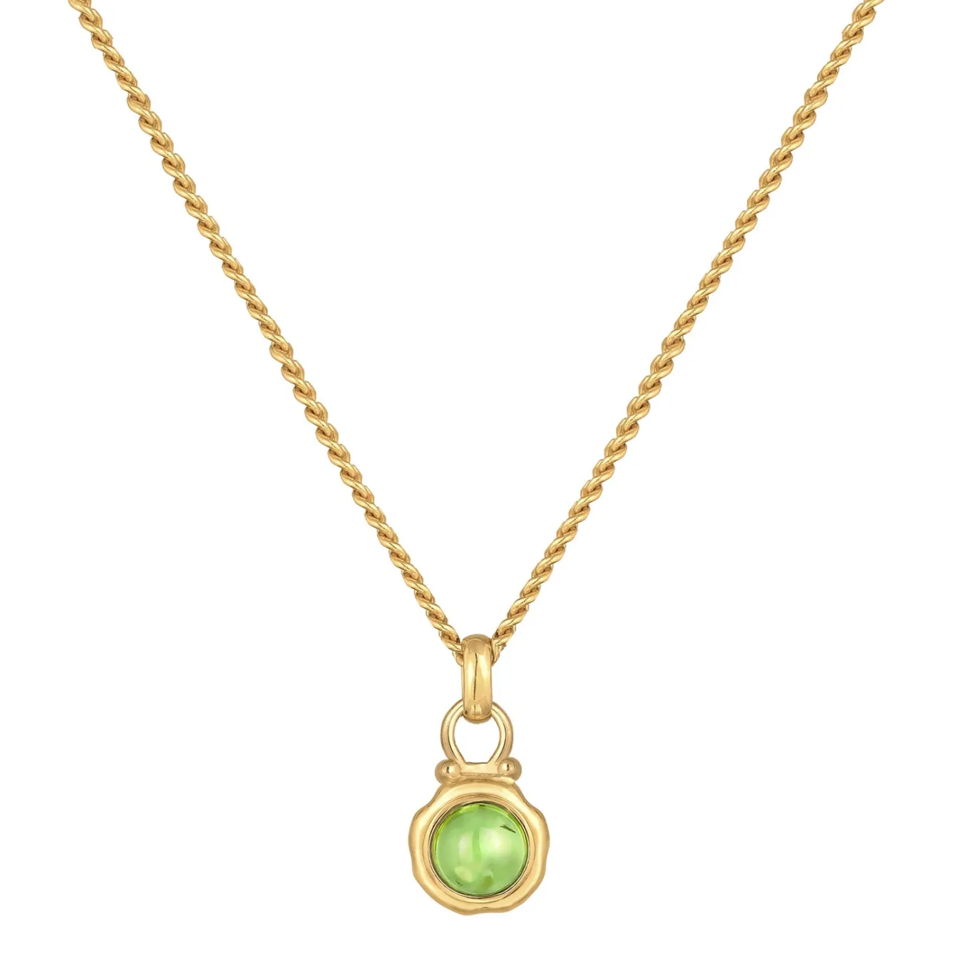 Elli "Halskette Rund | Peridot (Grün)< Halsketten|Edelsteine