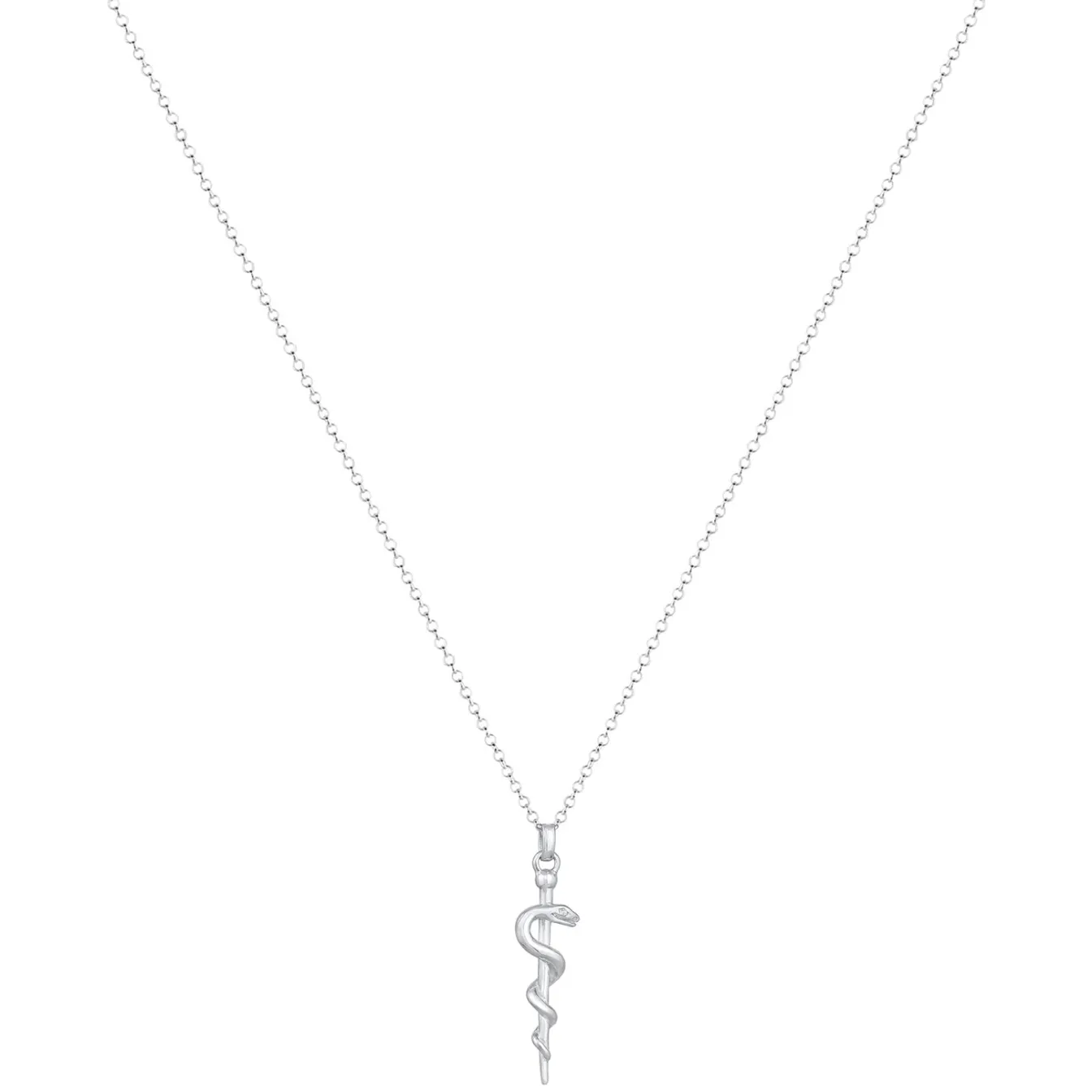 Elli "Halskette Schlangenstab< Symbol-schmuck|Halsketten