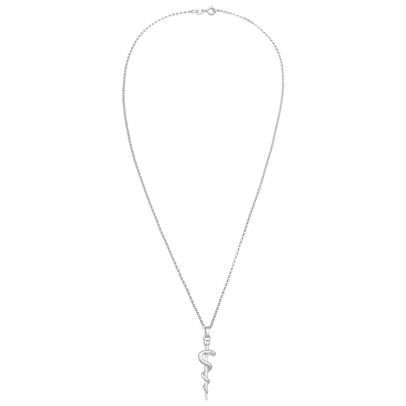 Elli "Halskette Schlangenstab< Symbol-schmuck|Halsketten