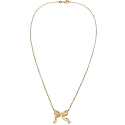 Elli "Halskette Schleife< Vergoldet|Symbol-schmuck