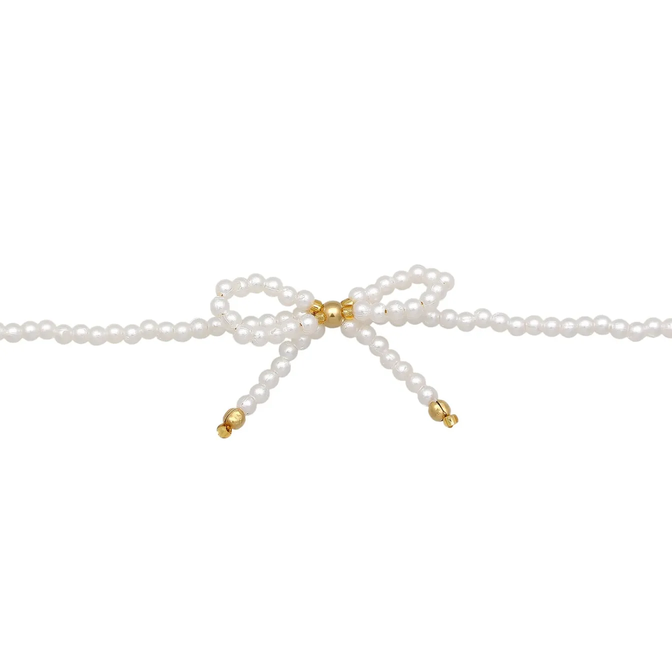 Elli "Halskette Schleife | Synth. Perlen< Symbol-schmuck|Perlen