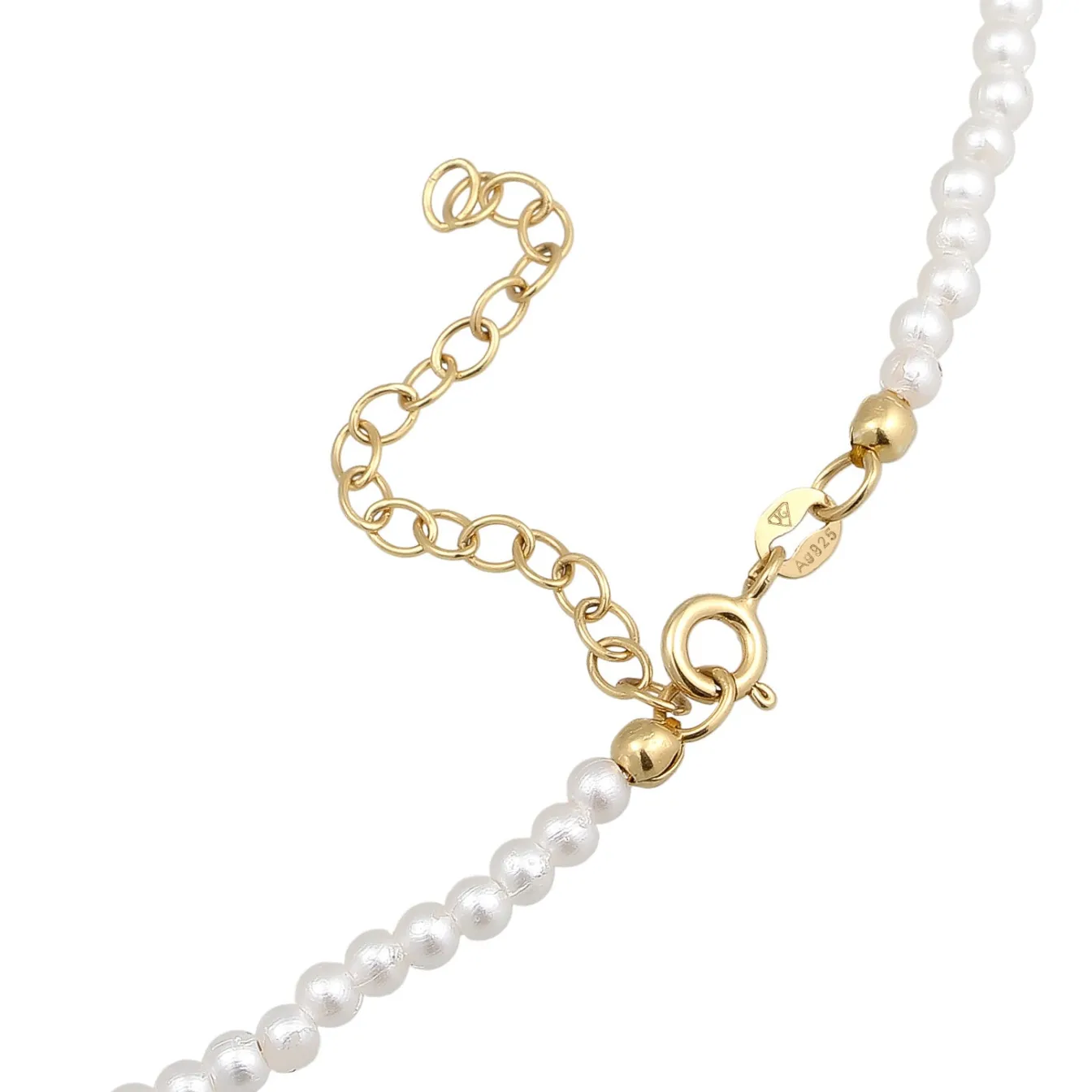 Elli "Halskette Schleife | Synth. Perlen< Symbol-schmuck|Perlen