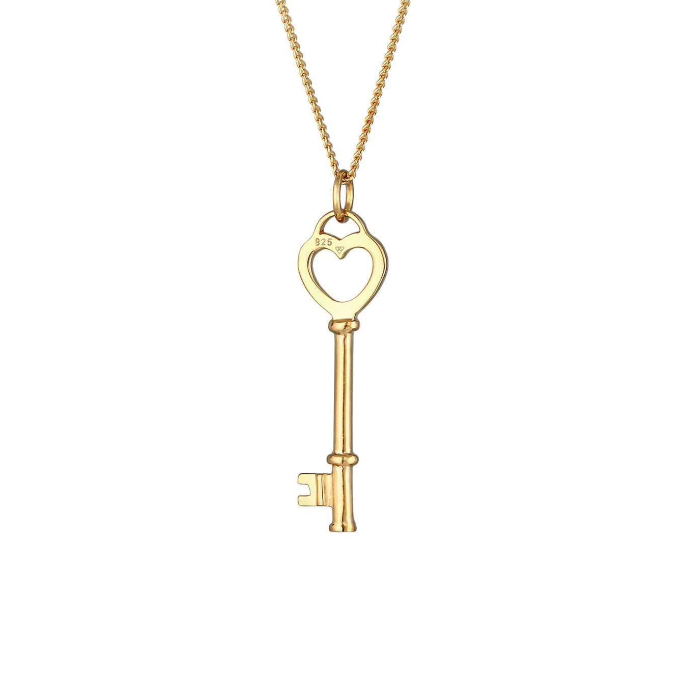 Elli "Halskette Schlüssel Herz< Symbol-schmuck|Herz-schmuck