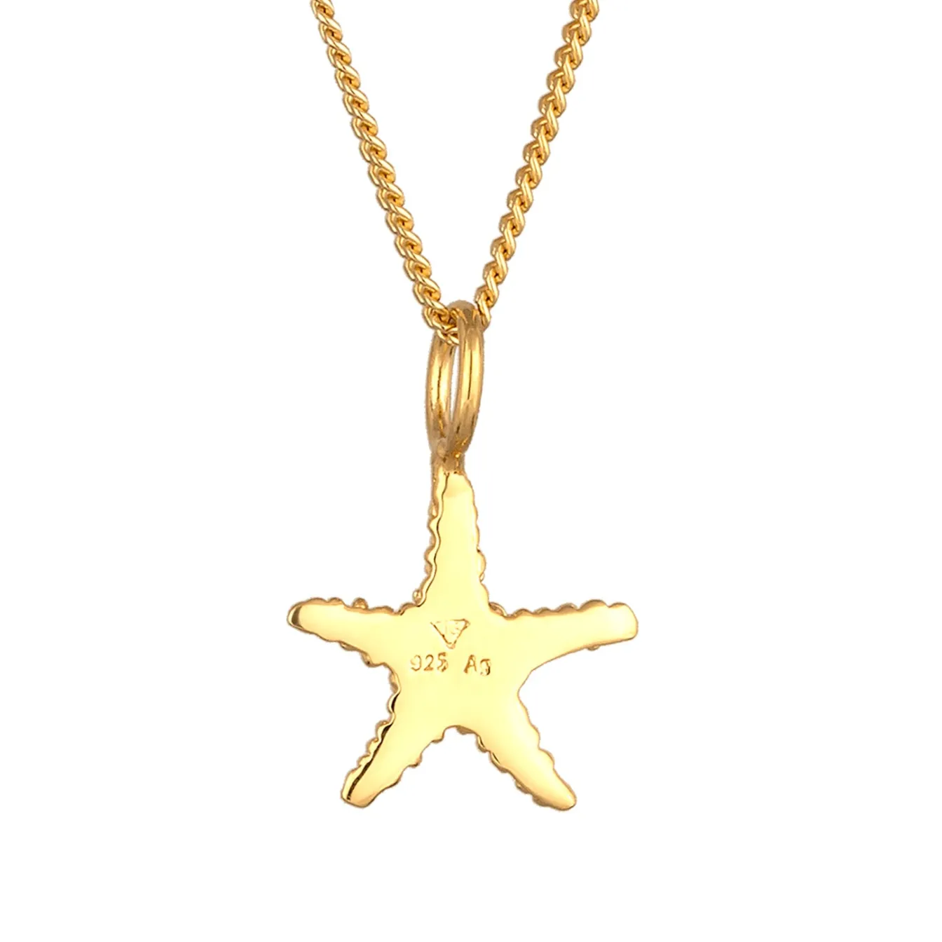 Elli "Halskette Seestern< Vergoldet|Symbol-schmuck