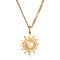 Elli "Halskette Sonne< Roségold|Symbol-schmuck