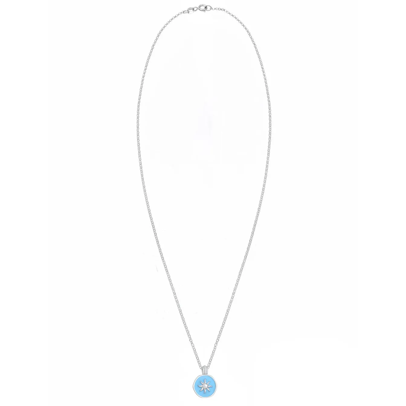 Elli "Halskette Sonne | Emaille (Blau)< Symbol-schmuck|Halsketten