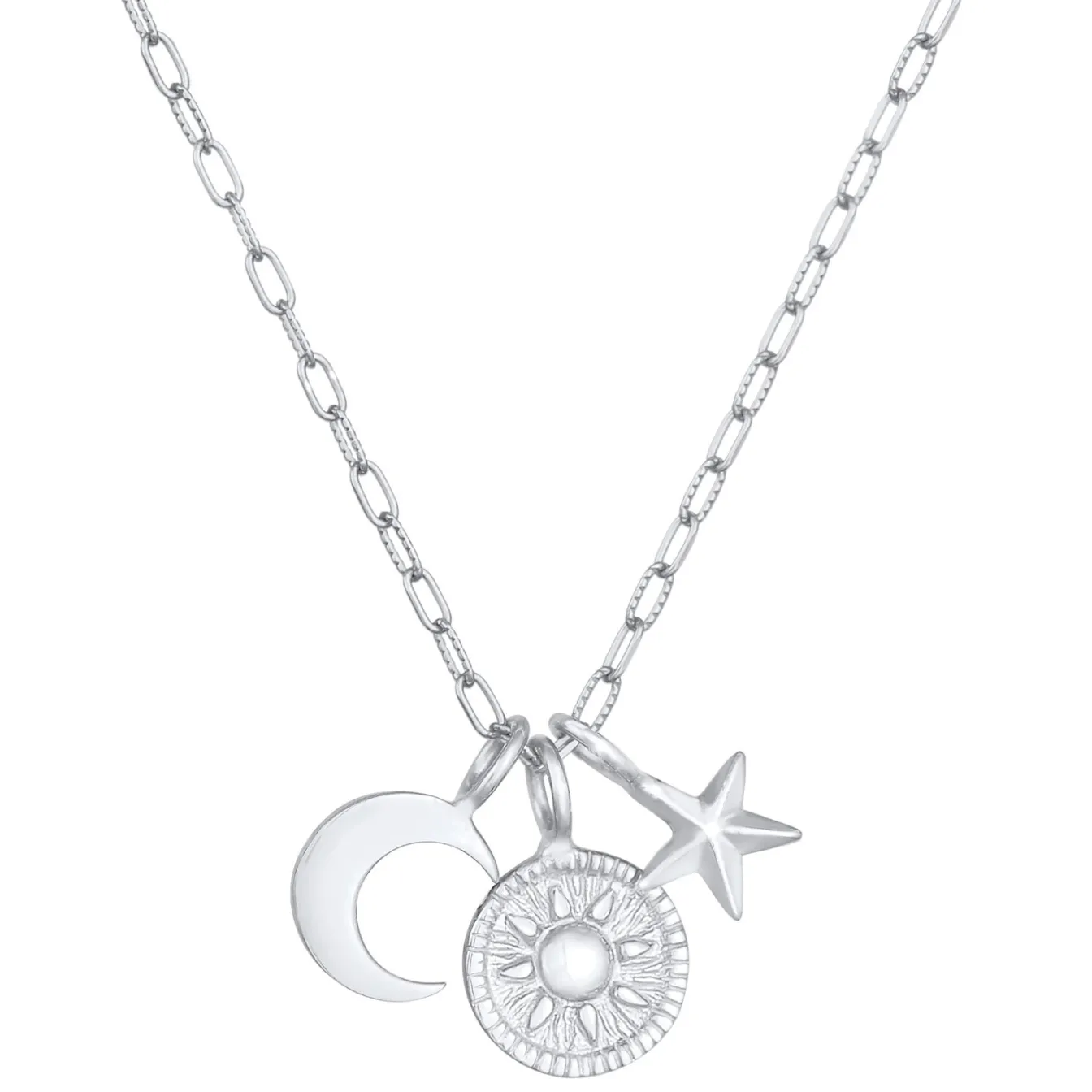 Elli "Halskette Sonne Mond Stern< Symbol-schmuck|Halsketten