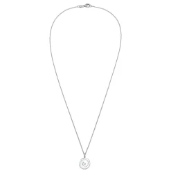 Elli "Halskette Spirale | Kristalle (Weiß)< Halsketten|Silber