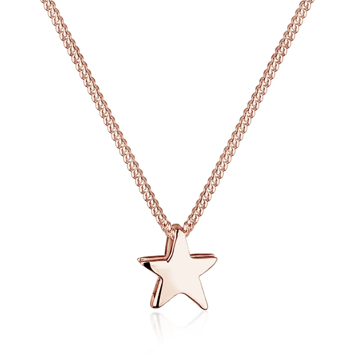 Elli "Halskette Stern Astro< Silber|Roségold