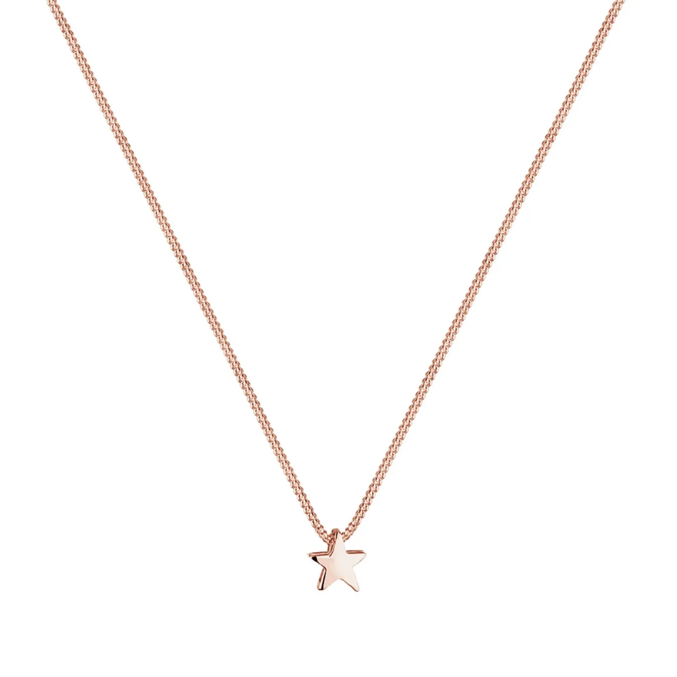 Elli "Halskette Stern Astro< Silber|Roségold