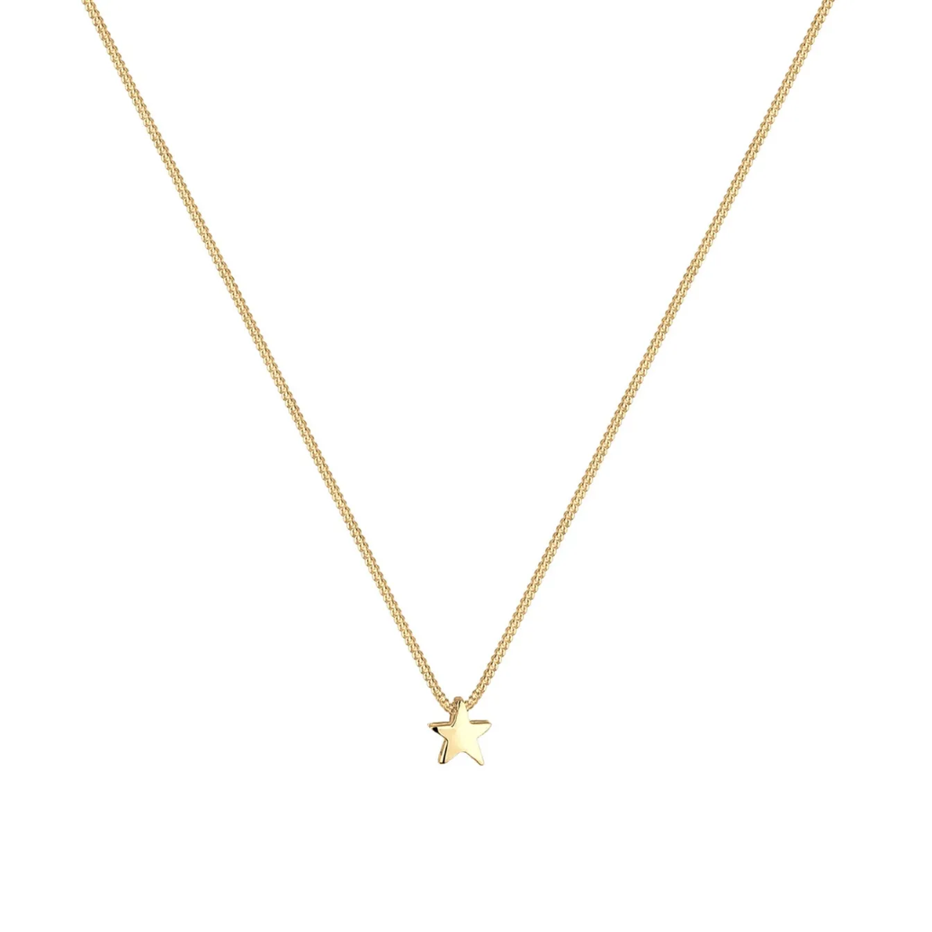 Elli "Halskette Stern Astro< Silber|Roségold