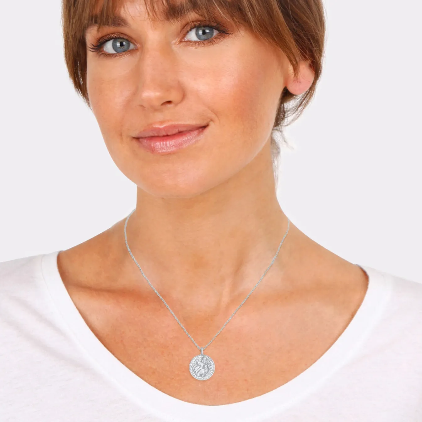 Elli "Halskette Sternzeichen Wassermann< Symbol-schmuck|Personalisierter Schmuck