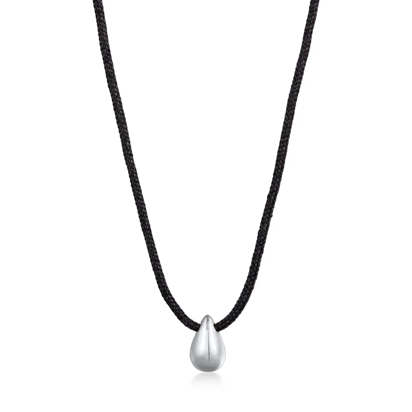 Elli "Halskette Tropfen | Nylon (schwarz)< Vergoldet|Halsketten
